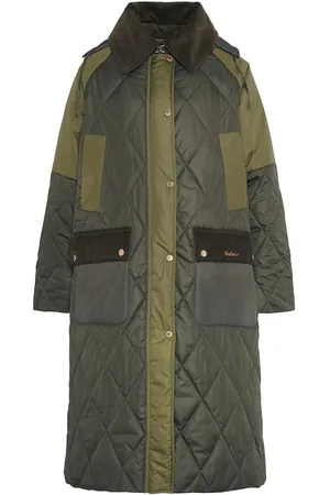 Barbour Cookston Quilt Vattert Jakke Khaki Green