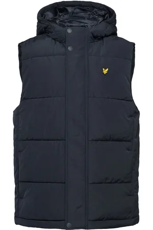 Lyle & Scott Padded Hooded Gilet Fôret Vest Black