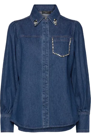 Bruuns Bazaar Canabbbess Shirt Skirts Denim Skirts Blue