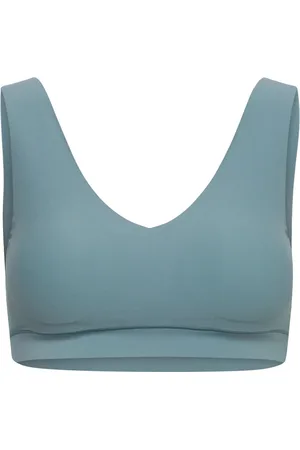 Chantelle Soft Stretch V-Neck Padded Top Designers Bras & Tops Soft Bras Tank Top Bras Green