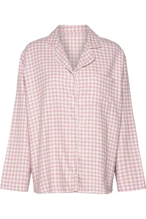 Hunkemöller Jacket Ls Check Essentials Pyjamas Pink