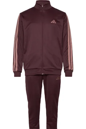 adidas M 3S Ft Tt Ts Sport Men Sport Clothing Sport Sweat-shirts & Hoodies Sport Tracksuits-sets Burgundy