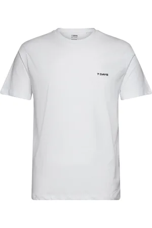 7 DAYS ACTIVE Basic Tee Tops T-shirts Short-sleeved White