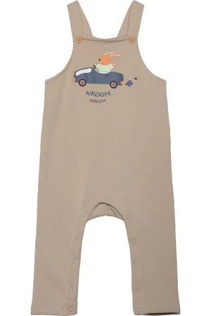 NAME IT Nbmvonne Sweat Overall Box Bru Bottoms Dungarees Beige