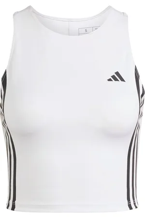 adidas Otr E 3S Tank Sport Crop Tops Sleeveless Crop Tops White