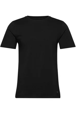 Fila Fila T-Shirt Round Neck Sport Men Sports Clothes Sport Tops Sport T-shirts Black