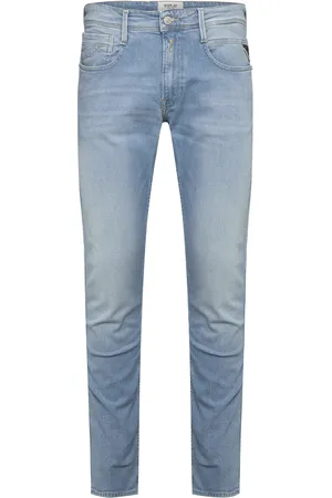 Replay Anbass Trousers Slim 573 Eco Plus Bottoms Jeans Slim Blue