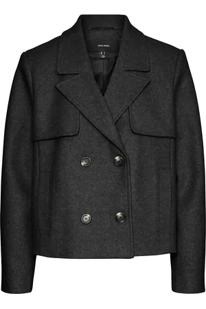 VERO MODA Vmfortunesheila Short Jacket Ga Boo Ulljakke Jakke Black