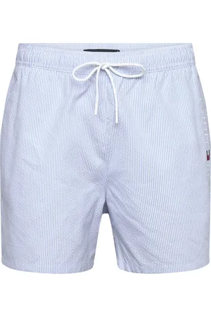 Tommy Hilfiger Medium Drawstring Ithaca Stripe Badeshorts Blue