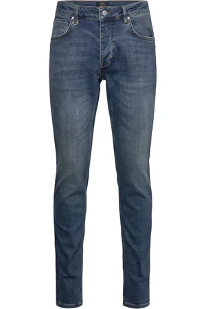 NEUW Lou Slim Odysseymid Indigo Bottoms Jeans Slim Blue