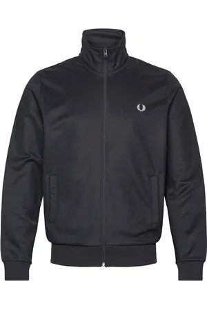 Fred Perry Track Jacket Tops Sweat-shirts & Hoodies Sweat-shirts Black