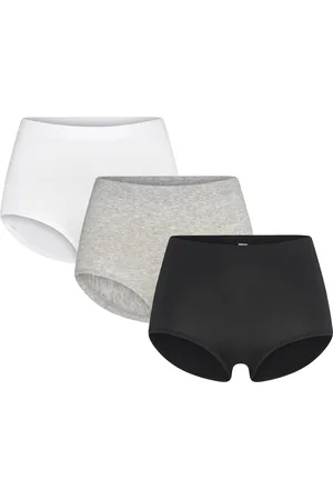 Lindex Brief Sally High Seamless 3 P Lingerie Panties High Waisted Panties Grey