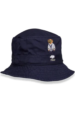 Ralph Lauren Polo Bear Twill Bucket Hat Accessories Headwear Bucket Hats Navy
