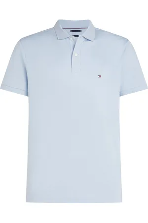 Tommy Hilfiger Liquid Cotton Reg Seasonal Polo Tops Polos Short-sleeved Blue