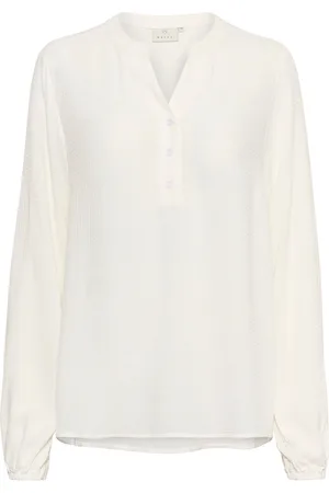 Kaffe Kamathilde Blouse Tops Blouses Long-sleeved Cream