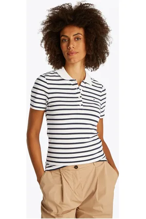 Tommy Hilfiger 1985 Slim Pique Polo Ss Tops T-shirts & Tops Polos Navy