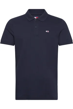Tommy Hilfiger Tjm Slim Placket Polo Ext Tops Polos Short-sleeved Navy