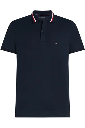 Tommy Hilfiger Rwb Collar Reg Polo Tops Polos Short-sleeved Navy