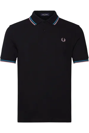 Fred Perry Twin Tipped Fp Shirt Tops Polos Short-sleeved Black