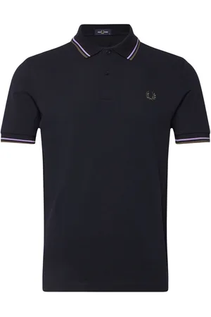 Fred Perry Twin Tipped Fp Shirt Tops Polos Short-sleeved Navy