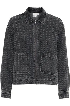 Ichi Ihangels Ja Dongerijakke Denimjakke Black