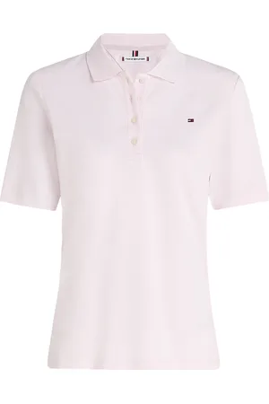Tommy Hilfiger 1985 Reg Pique Polo Ss Tops T-shirts & Tops Polos Pink