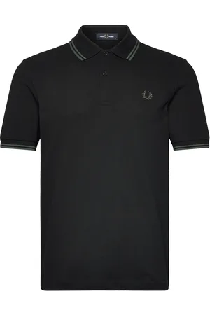 Fred Perry Twin Tipped Fp Shirt Tops Polos Short-sleeved Black