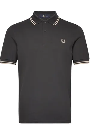 Fred Perry Twin Tipped Fp Shirt Tops Polos Short-sleeved Grey