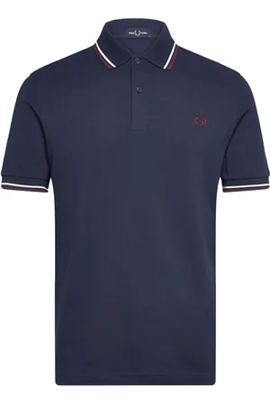 Fred Perry Twin Tipped Fp Shirt Tops Polos Short-sleeved Navy