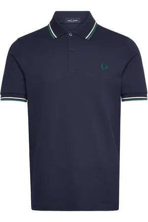 Fred Perry Twin Tipped Fp Shirt Tops Polos Short-sleeved Navy