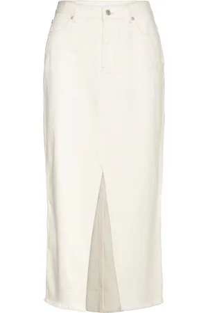 2nd Day 2Nd Larchy - Twill Denim Designers Knee-length & Midi Skirts Cream