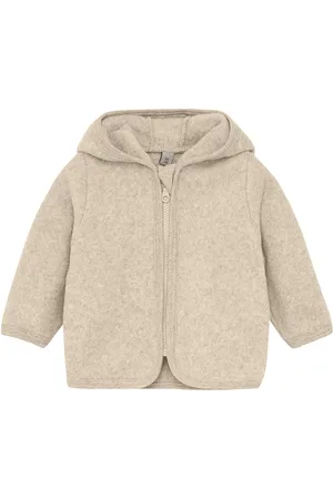 Huttelihut Jacket Cotton Fleece Outerwear Fleece Outerwear Fleece Jackets Cream