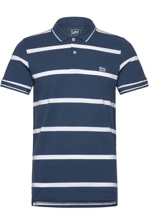 Lee Pique Polo Tops Polos Short-sleeved Navy