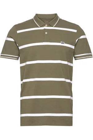 Lee Pique Polo Tops Polos Short-sleeved Khaki Green