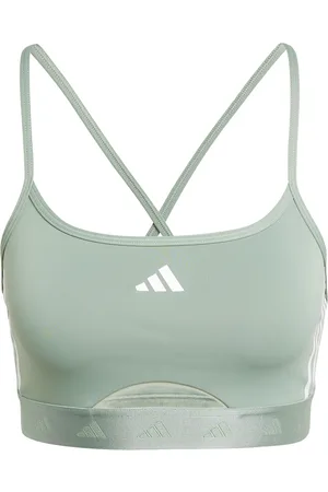 adidas Hyglm Bralette Sport Bras & Tops Soft Bras Bralette Green