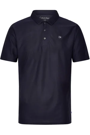 Calvin Klein Classic Polo With Woven Badge Sport Men Sport Clothing Sport Tops Sport Polos Sport Short-sleeved Polos Navy