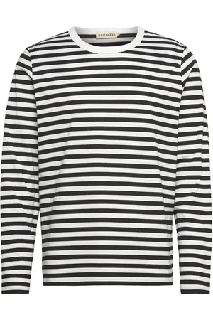 Marimekko Tasaraita Unisex Ls Tops T-shirts & Tops Long-sleeved Black