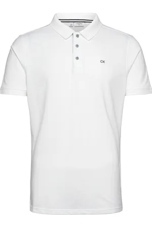 Calvin Klein Quad Polo Sport Men Sport Clothing Sport Tops Sport Polos Sport Short-sleeved Polos White