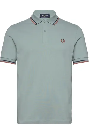 Fred Perry Twin Tipped Fp Shirt Tops Polos Short-sleeved Green