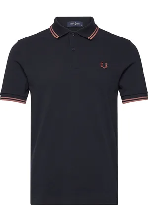 Fred Perry Twin Tipped Fp Shirt Tops Polos Short-sleeved Navy