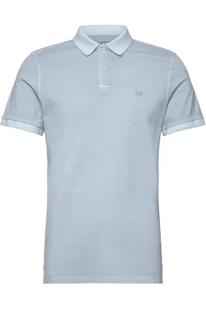 Lee Garment Dye Polo Tops Polos Short-sleeved Grey