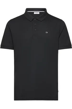 Calvin Klein Quad Polo Sport Men Sport Clothing Sport Tops Sport Polos Sport Short-sleeved Polos Black