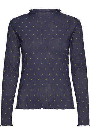 Mads Norgaard Fancy Jersey Minnie Top Tops T-shirts & Tops Long-sleeved Navy
