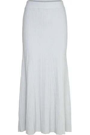 Twist & tango Manon Knitted Skirt Skirts Knee-length & Midi Skirts White