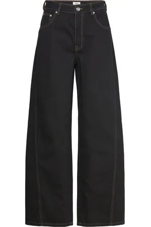 Mads Norgaard Dyed Denim Christel Jeans Bottoms Jeans Wide Black