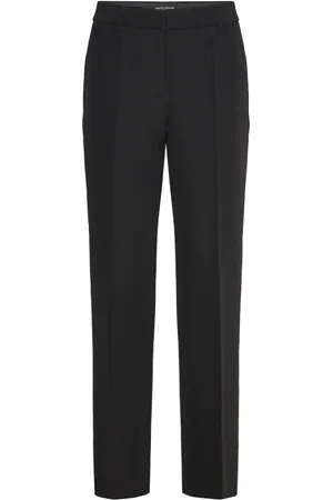 Bruuns Bazaar Rubysusbbmagica Pants Bottoms Trousers Straight Leg Black