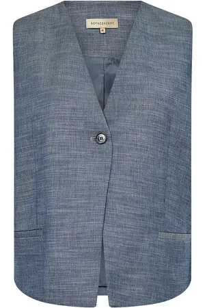 soyaconcept Sc-Pucca Blazers Sleeveless Blazers Blue