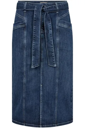 soyaconcept Sc-Kimberly Skirts Knee-length & Midi Skirts Blue