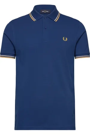 Fred Perry Twin Tipped Fp Shirt Tops Polos Short-sleeved Navy