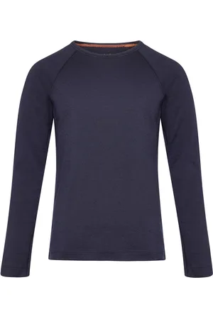 Icebreaker Kids Merino 200 Oasis Ls Crewe Outerwear Base Layers Baselayer Tops Navy
